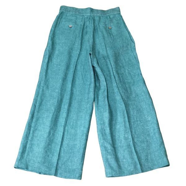 #nemika× tea dot NEMIKA ×T.| Leilian #linen material wide pants made in Japan lady's largish size 5