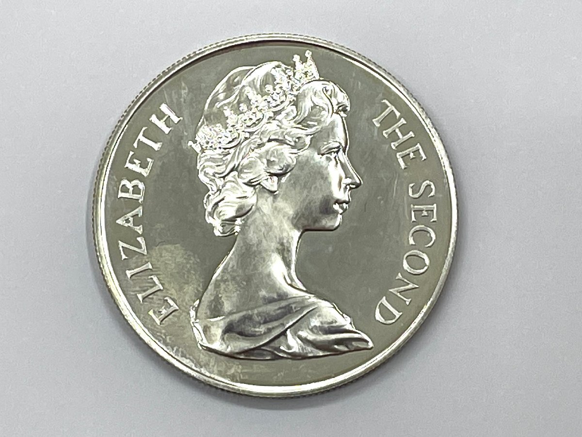 【U88299】1673-1973 イギリス セントヘレナ 300周年記念 25ペンス 銅ニッケル硬貨 大型コイン 直径38.5mm ST. HELENA_画像4