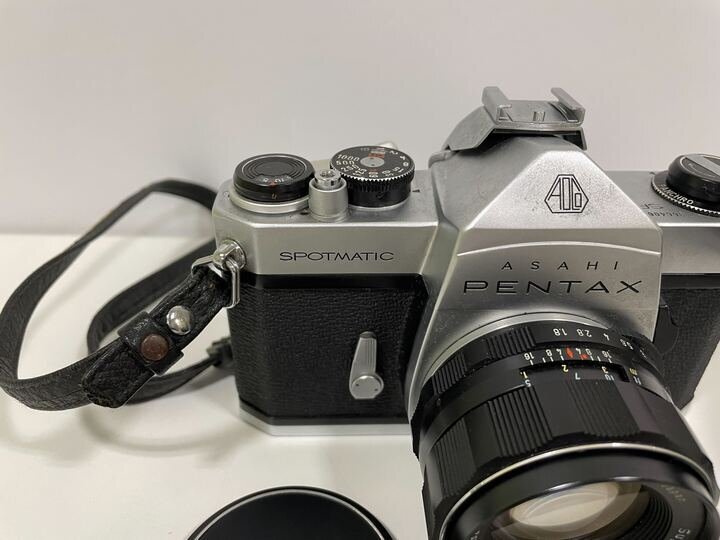 【E95822】PENTAX ペンタックス SPOTMATIC SP/Super-Takumar 55mm F1.8 ジャンクとして 【中古品】の画像2