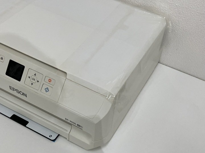 【I93330】 EPSON EP-707A C491M プリンター カラリオプリンター インクジェット複合機 現状品 おまけ付の画像7
