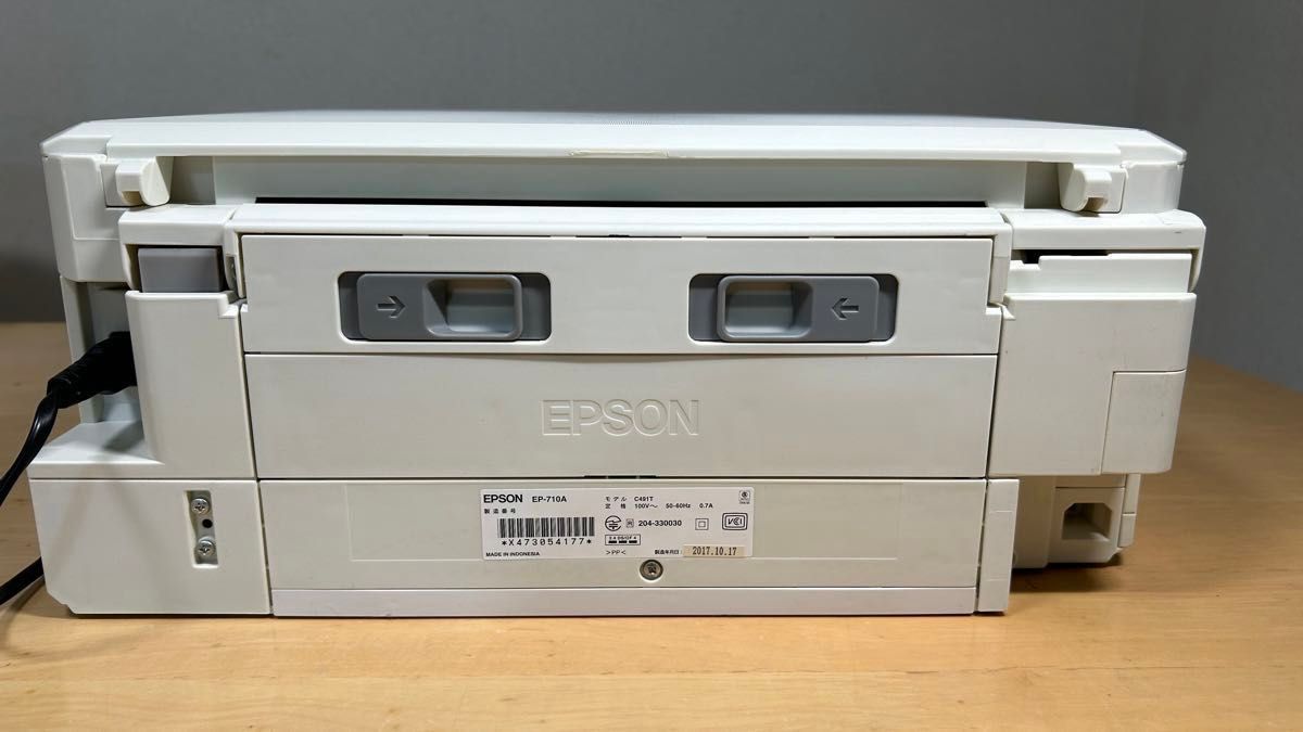 【ジャンク品】EPSON プリンター　EP-710A 【メッセージ】吸収バッドの限界に近づいています