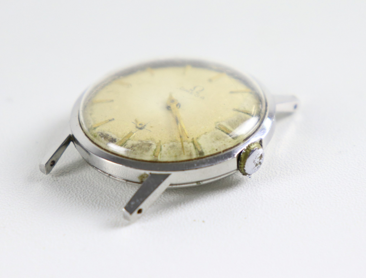 【ジャンク品】OMEGA 15 JEWELS オメガ フェイス 腕時計 ケースのみ ブランド腕時計 005JHNJO74の画像2