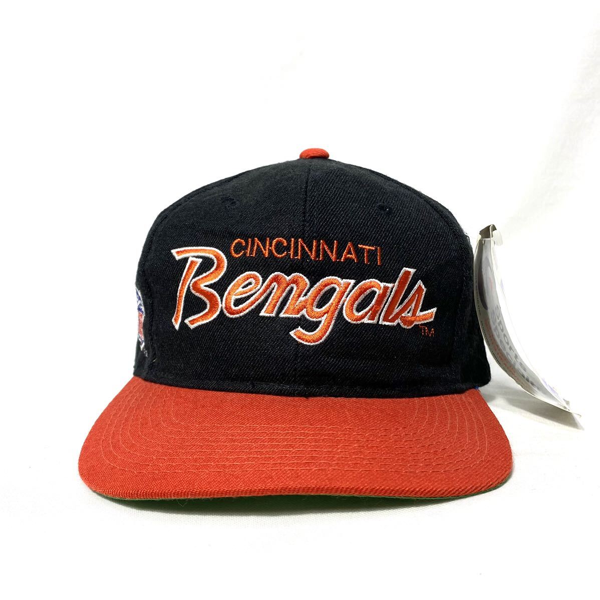 # не использовался неиспользуемый товар Vintage Корея производства PRO LINE NFL Bengals Ben garuz вышивка Logo зажим задний колпак американский футбол ONS SIZE #