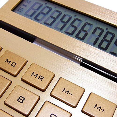 電卓 おしゃれ ゴールド 10桁表示 インゴットカリキュレーター 10 DIGITS INGOT CALCULATOR 金運アップ_画像4