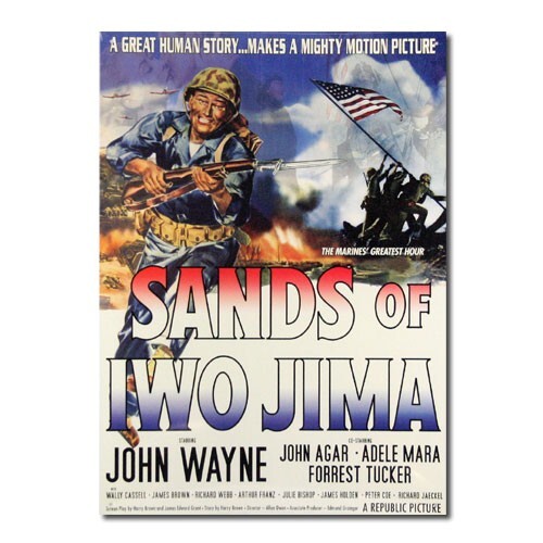 メタルサイン「SANDS OF IWO JIMA 硫黄島の砂」 看板 インテリア 直輸入 アメリカ製 アメリカ雑貨 アメリカン雑貨_画像2