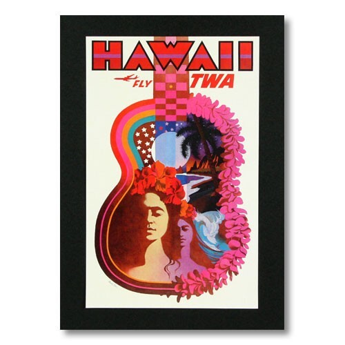 ハワイアンポスター エアラインシリーズ ＜HAWAII FLY TWA （トランスワールド航空 ）＞ A-16 アメリカ雑貨 アメ_画像1