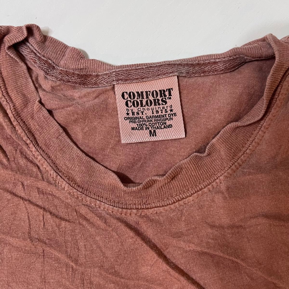 US 輸入　Tシャツ　comfort colors ブラウン　Mサイズ　古着　ヴィンテージ　希少