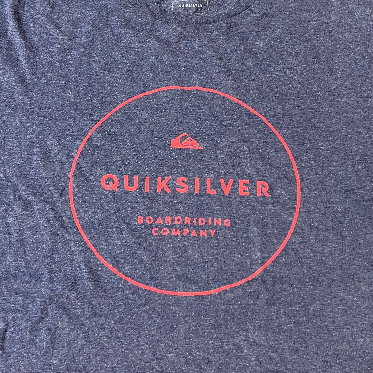 US 輸入　Tシャツ　quiksilver クイックシルバー　ネイビー　Lサイズ ヴィンテージ　古着　希少