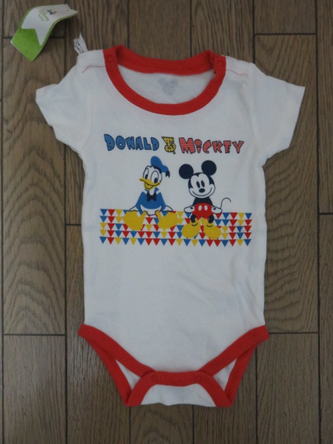 【新品】Disney　baby半袖T型ロンパス　綿100％　７０_画像2