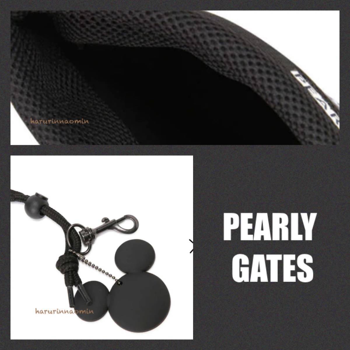 新品/未使用★正規★PEARLY GATES/パーリーゲイツ★ミッキーマウス★アイアンカバー/ヘッドカバー★白/黒★バンカーショット★メンズ_画像2