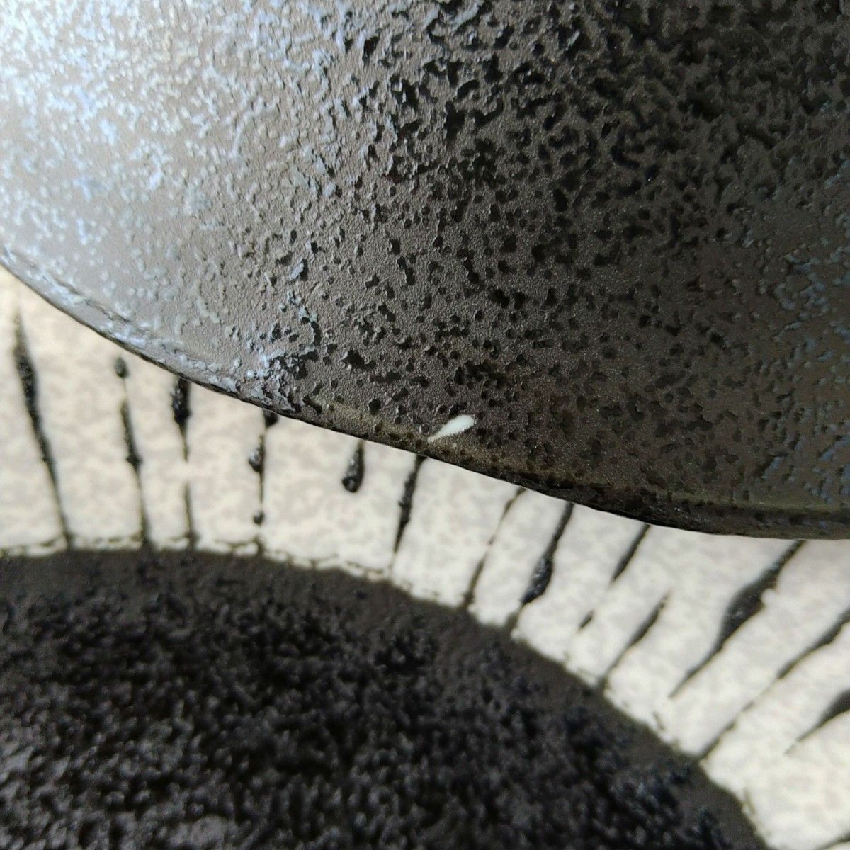 黒しぶき深皿・４枚　美濃焼　〈新品・未使用〉