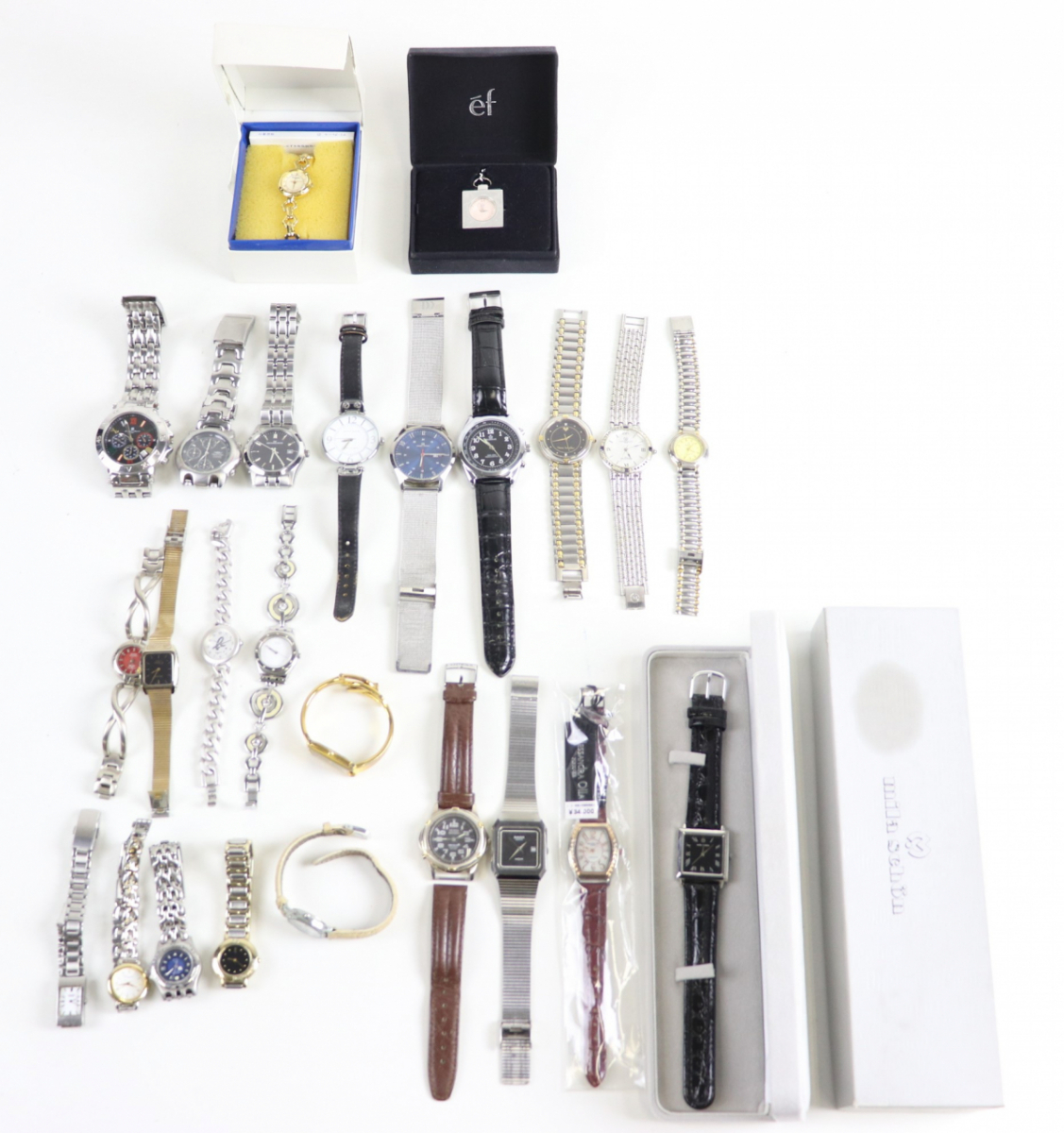 ブランド 腕時計 25点 おまとめ RADO ／dunhill／Yves Saint Laurent／Valentino ROLENTA/ ／Mila Schn／Mario Valentino 他 005JLLJB23_画像1