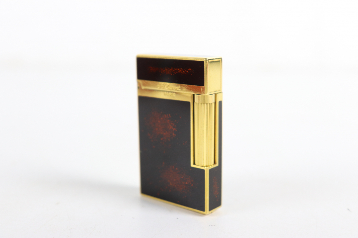 *S.T. DUPONT PARIS ST 199KKZ19 Dupont gas lighter smoking smoking apparatus smoking goods lighter roll type collection box equipped 030JJFJH36