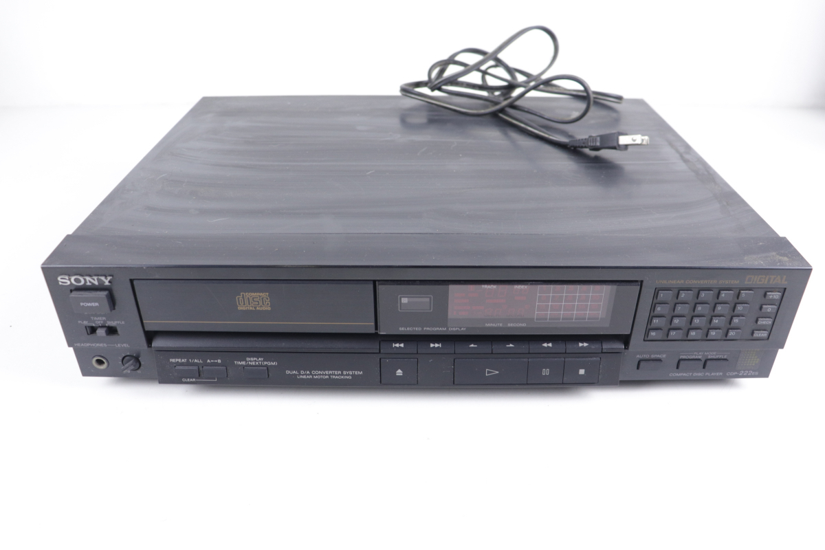 ★SONY CDP-222ES ソニー CDプレーヤー CDデッキ コンパクトディスクプレーヤー オーディオ機器 003JHCJF06_画像1
