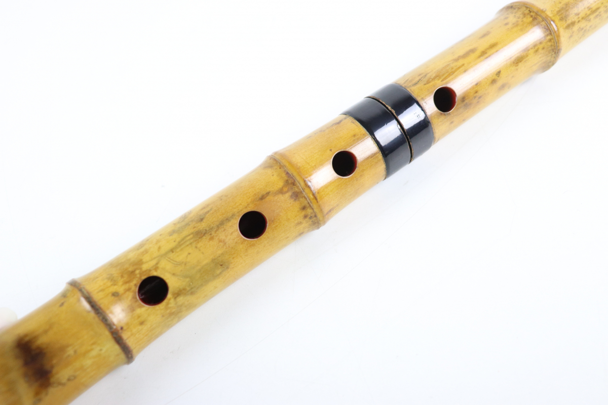 尺八 蘭畝 しゃくはち 和楽器 竹管 楽器 日本伝統 吹奏楽器 演奏 趣味 練習 コレクション 030JQCJH06_画像4