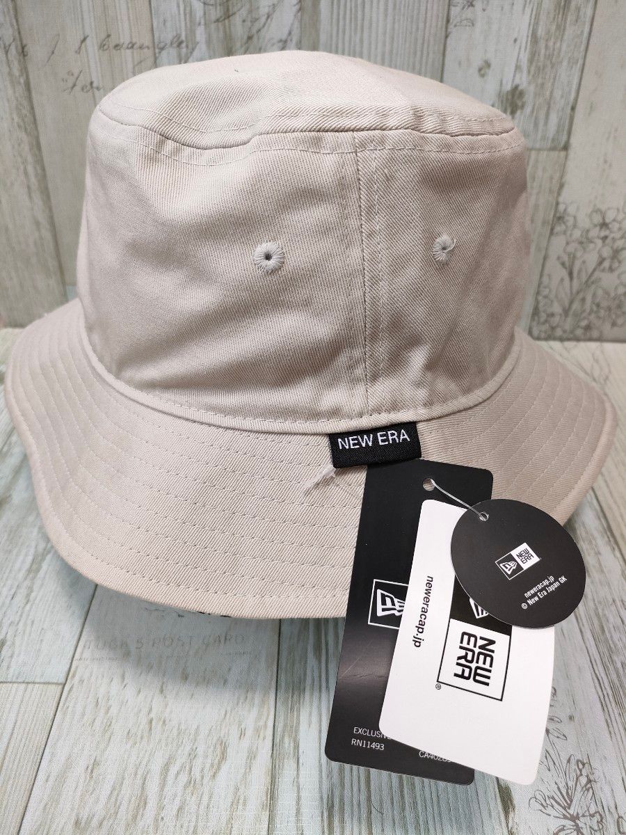 【新品】NEW ERA バケットハット リバーシブル ストーン M/L ニューエラ