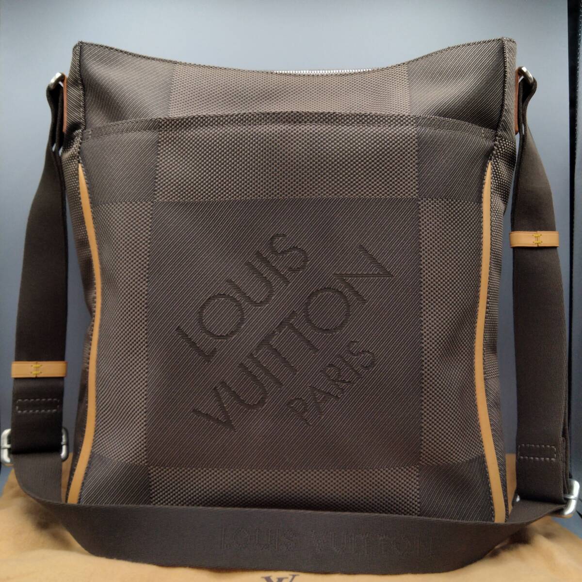 【1円　かなり美品】ルイヴィトン Louis Vuitton ダミエジェアン コンパニョン ジュアン メンズ ショルダーバッグ M93046 定価約16万■7_画像3