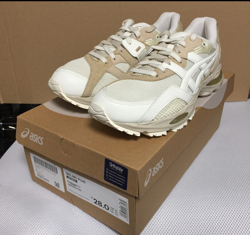 [未使用 28.0cm] ASICS GEL-MC PLUS IVORY／PUTTY アシックスの画像1