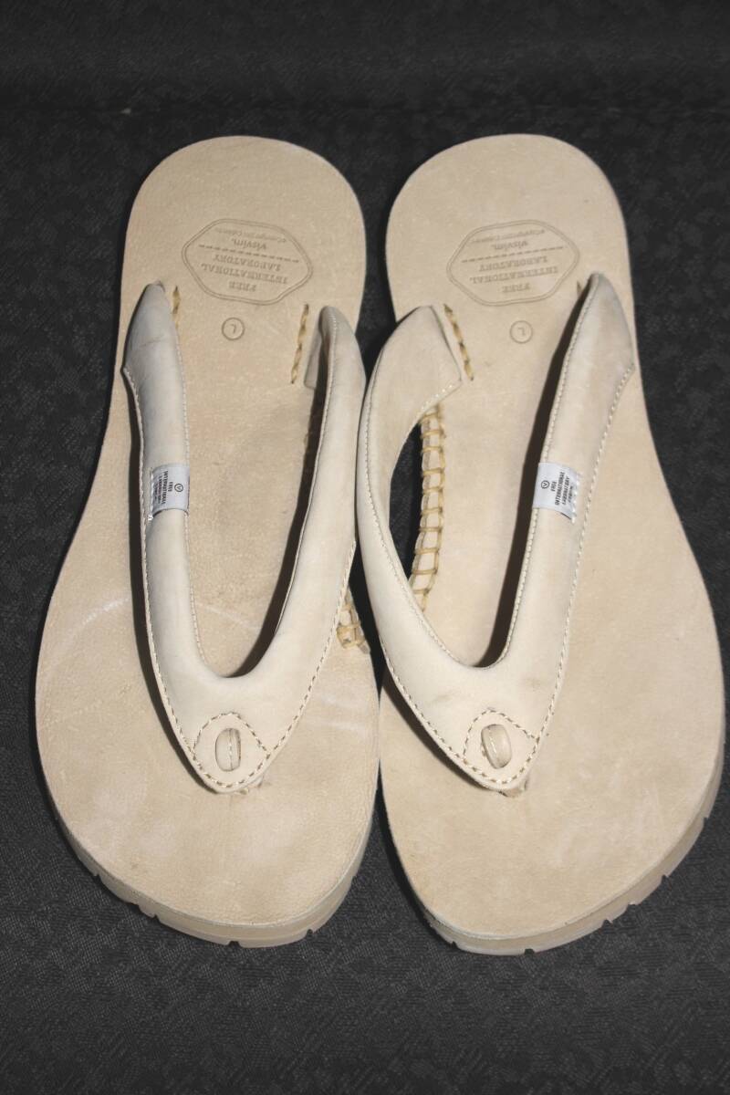 visvim LAMA SANDAL FOLK L visvim llama * sandals *foruk sand beige trying on degree beach summer dead stock Vintage coupon 