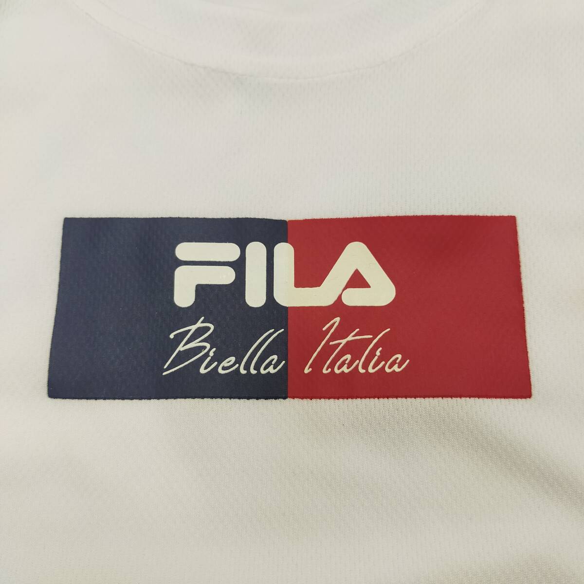 FILA フィラ 半袖 レディース M ホワイト 冷感 UV Tシャツ 吸水 吸熱 速乾 412-655 トレーニング ランニング ジム フィットネス　_画像5