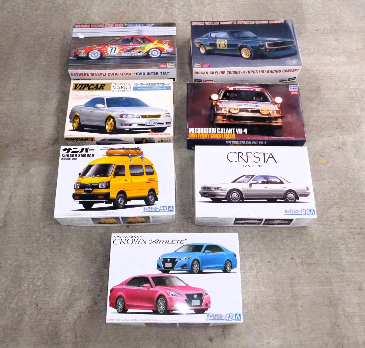 1/24 まとめて ツアラーV,シビックギャザズ,VR-4,ケンメリレーシング,81クレスタ,210クラウンアスリート,サンバー コレクション整理 - トヨタ 1/24 まとめて ツアラーV,シビックギャザズ,VR-4,ケンメリレーシング,81クレスタ,210クラウンアスリート,サンバー コレクション整理 - トヨタ