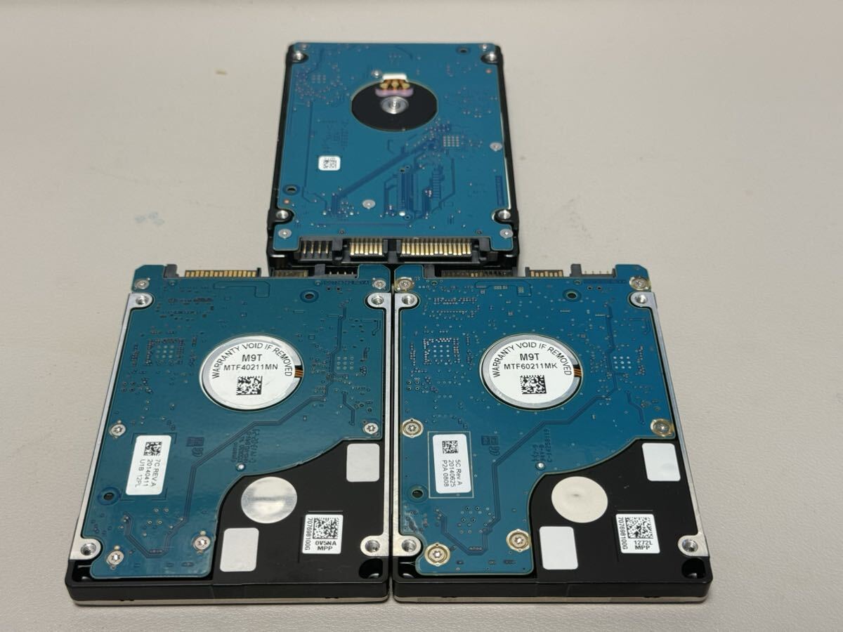 【ジャンク】2.5インチ HDD ハードディスク 容量色々 3個セット D【送料無料】_画像2