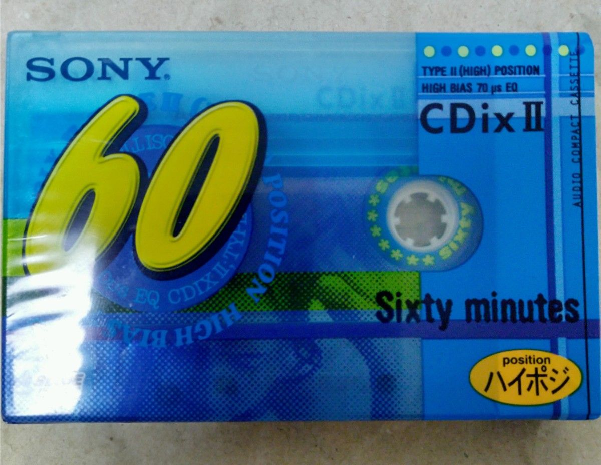 SONY カセットテープ CDixⅡ (ハイポジション)　60分と70分　未使用未開封 