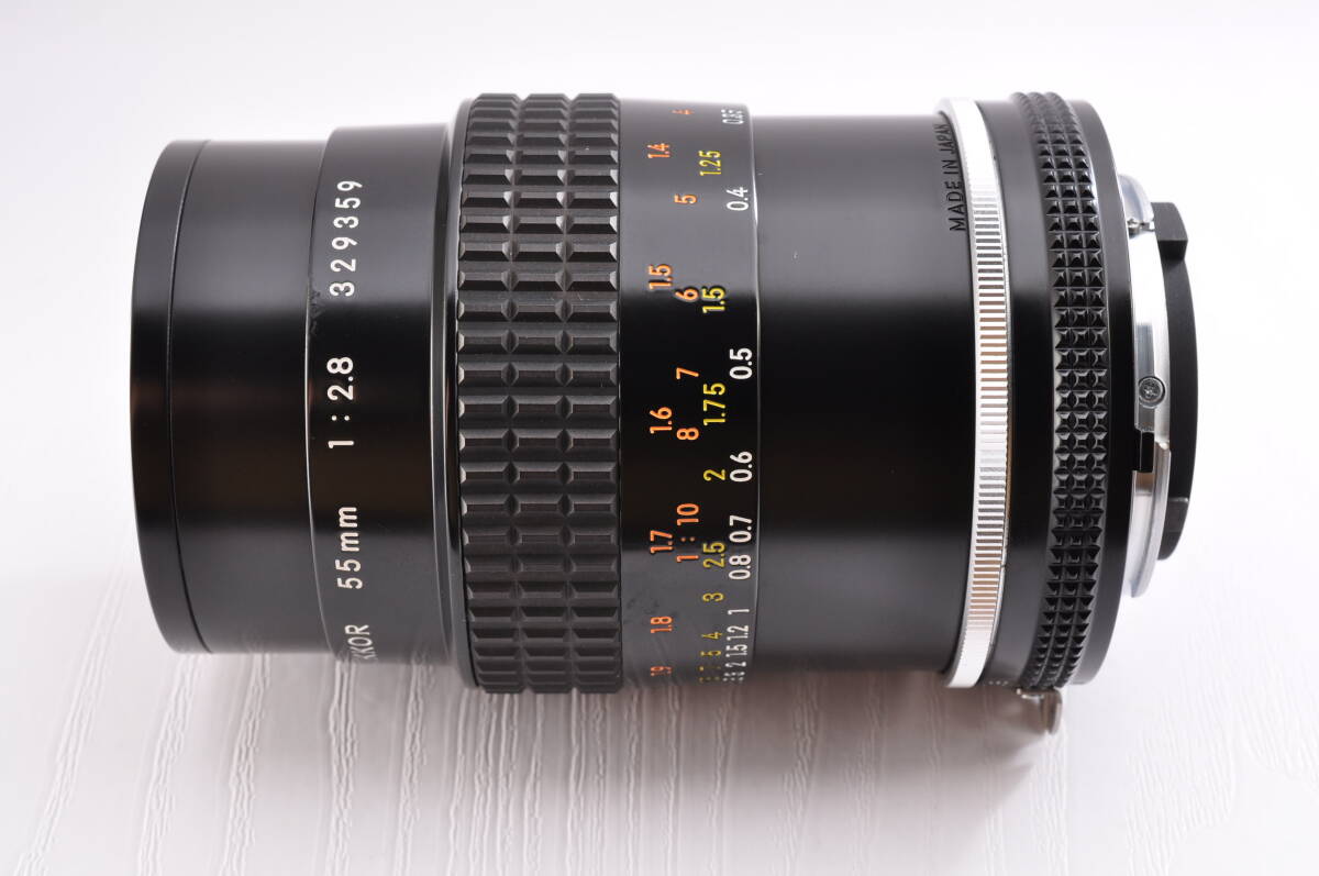 Nikon Ai-S Micro NIKKOR 55mm F2.8 55/1:2.8 ニコン AISマイクロニッコール MFレンズ #1387の画像3