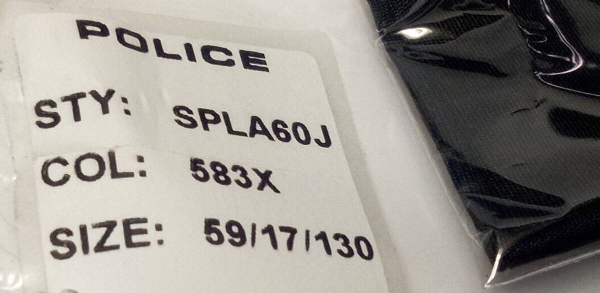 【新品未使用品】　POLICE（ポリス）サングラス　SPLA60J 583X ライトグレーグラディエーション・ミラーレンズ　ケース付　★ＦＨ_画像5