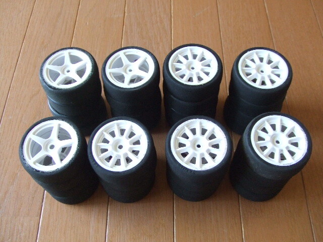  Tamiya 1/10 touring car for medium narrow racing abrasion k tire ( bonding ending *8 stand amount )* used 