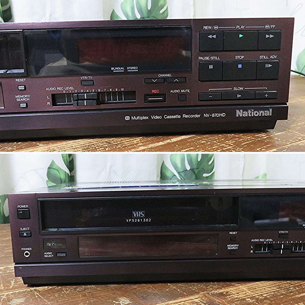 National Matsushita электро- контейнер NV-870HD дистанционный пульт нет 1984 год Hi-Fi Mac load не электризация утиль снятие деталей оборудование для работы с изображениями Showa Retro VHS видеодека 