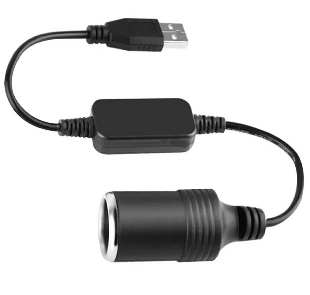 USBから12Vのシガーソケットに変換！1個 シガレットライターソケット USBポート 送料無料#の画像1