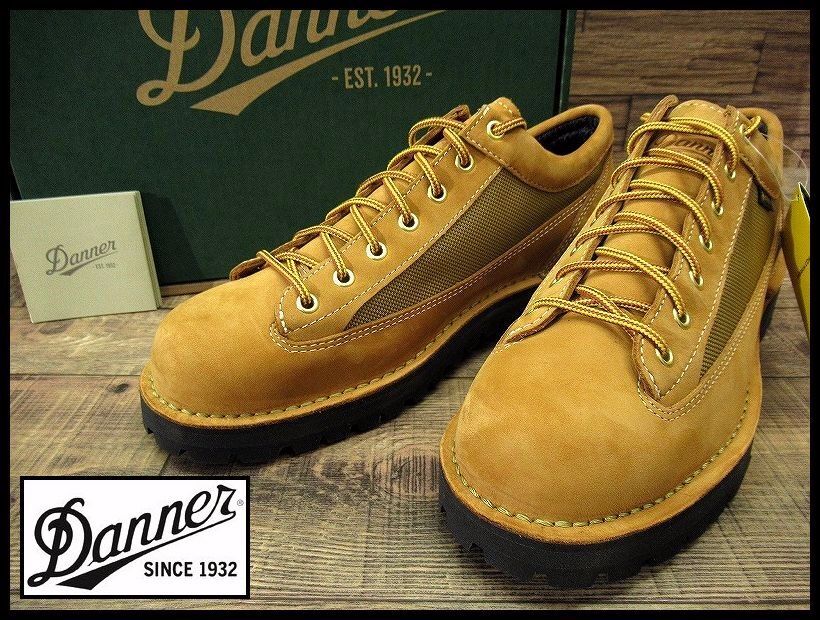 送無 新品 Danner ダナー D121008 FIELD LOW フィールド ロー GORE-TEX ヌバック レザー トレッキング マウンテン  ブーツ ウィート 27.5 ② - 9.5インチ