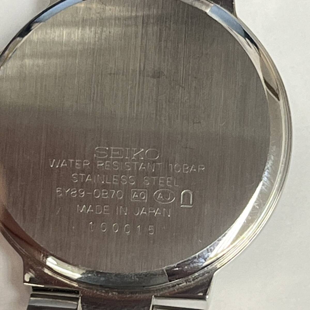 #13916 SEIKO/ルキア/5Y89-0B70/パープル/レディース/腕時計/不動/現状保管品/ジャンクの画像5