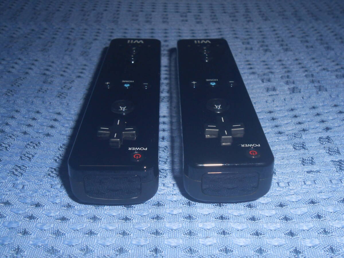 Wiiリモコン２個セット 黒(kuro クロ ブラック) リモコンジャケット(カバー)・ストラップ付き RVL-003 任天堂 Nintendoの画像9