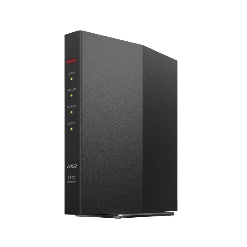 【送料無料・美品】バッファロー 無線LAN親機 Wi-Fi 6 対応ルーター WiFi6(11ax)対応 IPv6対応WSR-1500AX2S-BK_画像3