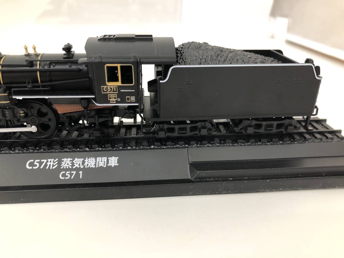 [707] railroad vehicle metal model collection C57 shape steam locomotiv [C57 1] railroad model Junk 