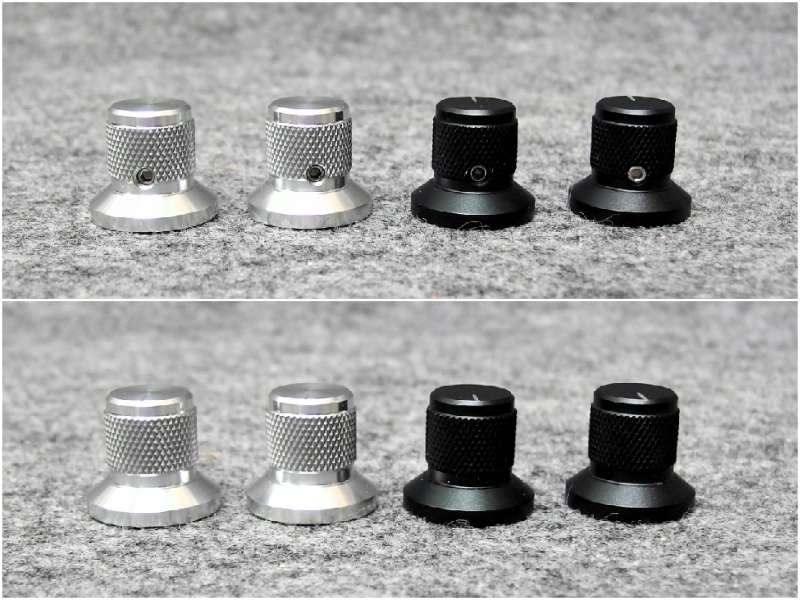 ボリュームツマミ (10個) Φ6mm軸用 / 金属製（アルミ製）/ 自作アンプなどにの画像3