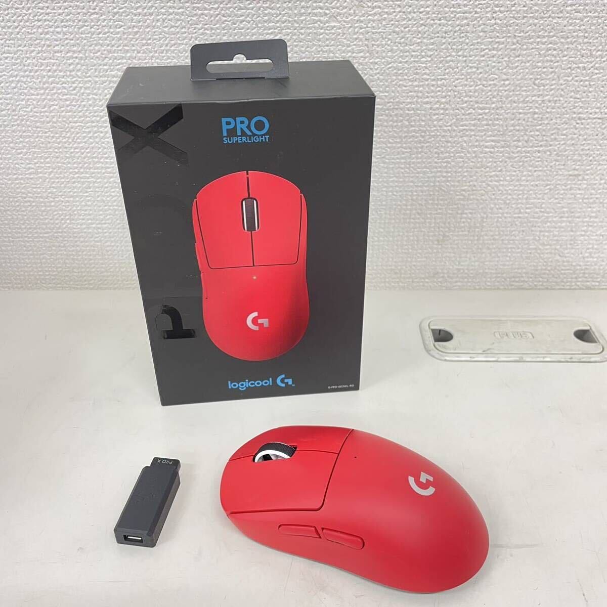 Logicool PRO SUPERLIGHT ワイヤレス マウス ゲーミングマウス G-PPD-003WL-RD ロジクール レッド _画像1