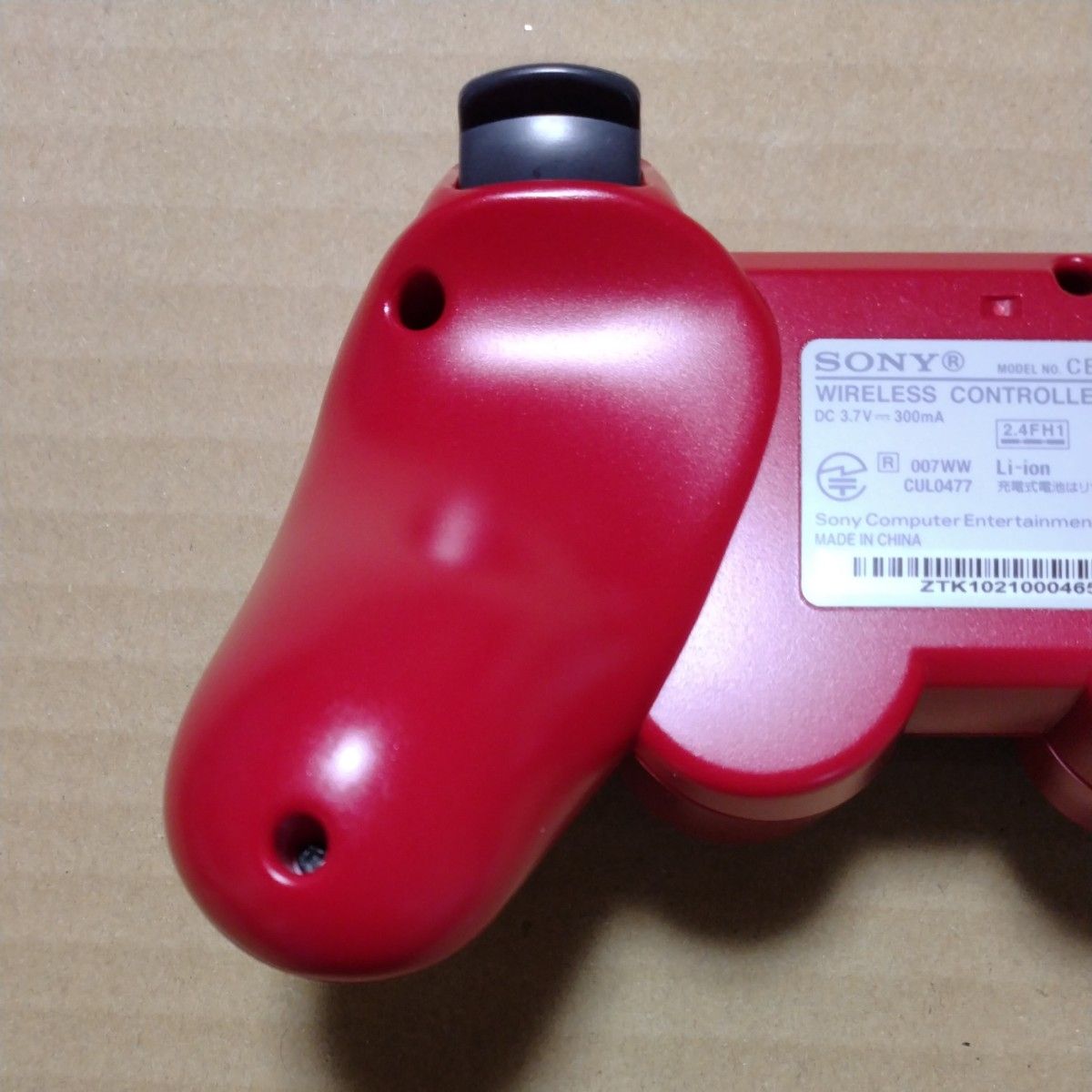 【PS3】 ワイヤレスコントローラー　DUALSHOCK3　ディープ・レッド　CECH-ZC2JDR　デュアルショック3