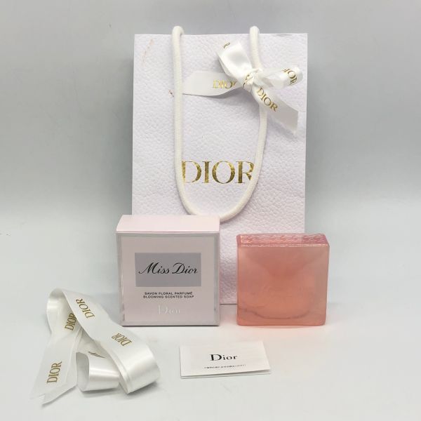 【24849】DIOR ミス ディオール 石鹸 せっけん 120ｇ 箱・紙袋付 固形 ソープ ボディソープ 香水 未開封品 未使用品 梱包60サイズ_画像1