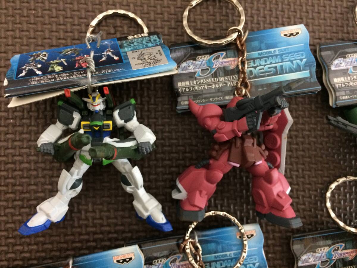 # with defect # Mobile Suit Gundam SEED DESTINYsi-do Destiny real figure key holder PART1 all 6 kind 6 piece GUNDAM BANPRESTO
