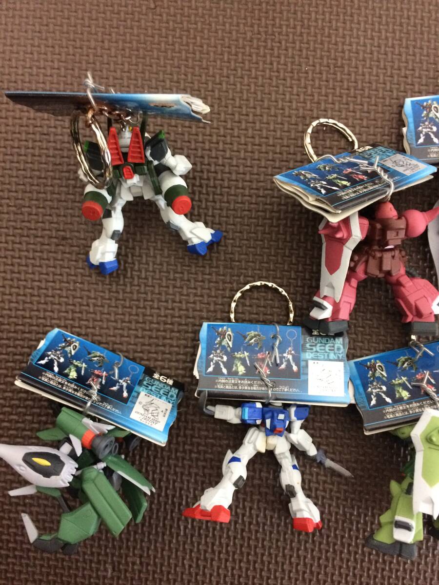 # with defect # Mobile Suit Gundam SEED DESTINYsi-do Destiny real figure key holder PART1 all 6 kind 6 piece GUNDAM BANPRESTO