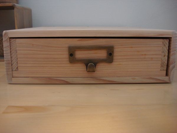 * size modification possibility *A4 nameplate 1 step drawer ②/ natural wood * wooden document case cutlery case order possibility order possible size modification possible 