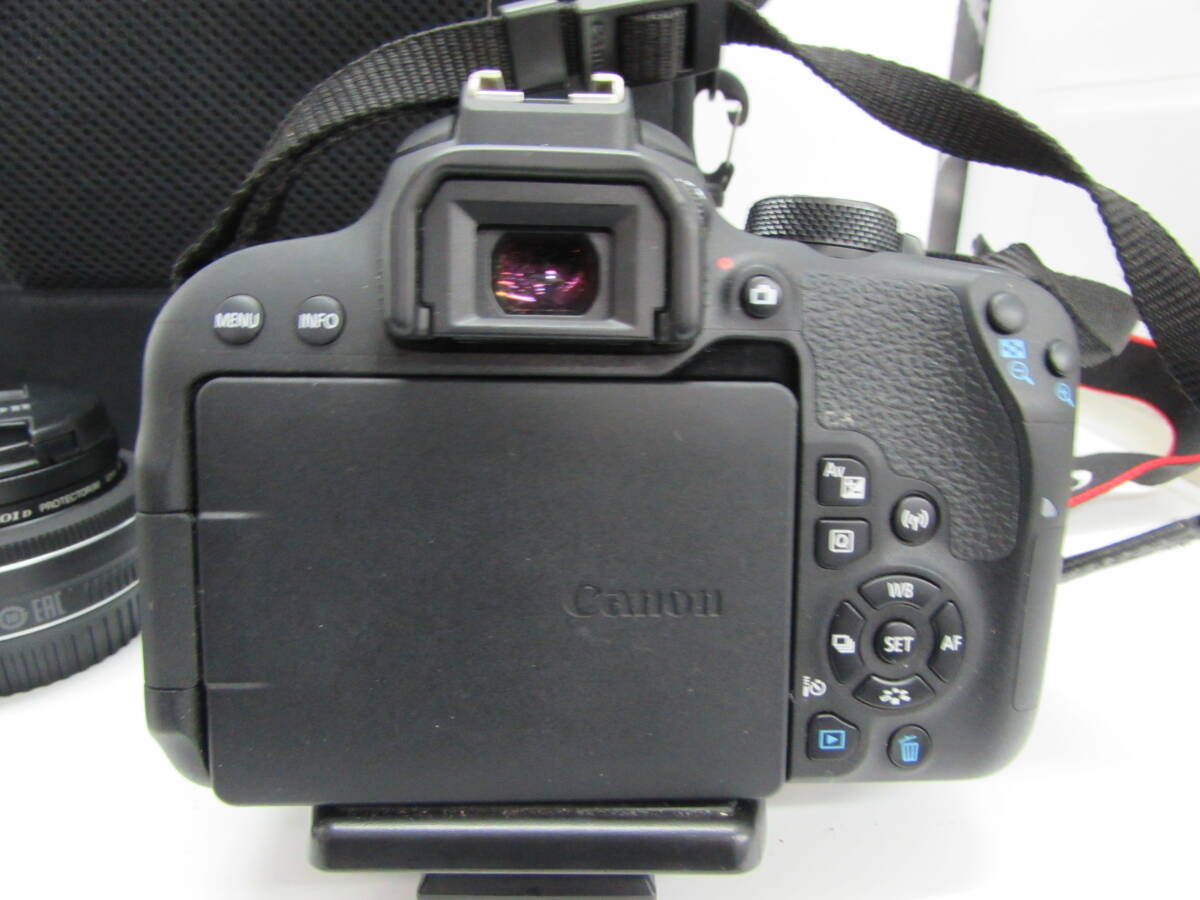 1円～ 極美品 完動品 CANON キャノン 一眼レフカメラ EOS Kiss X9i トリプルレンズセット 一式 18~55mm / 55-250ｍｍ / 24ｍｍの画像3