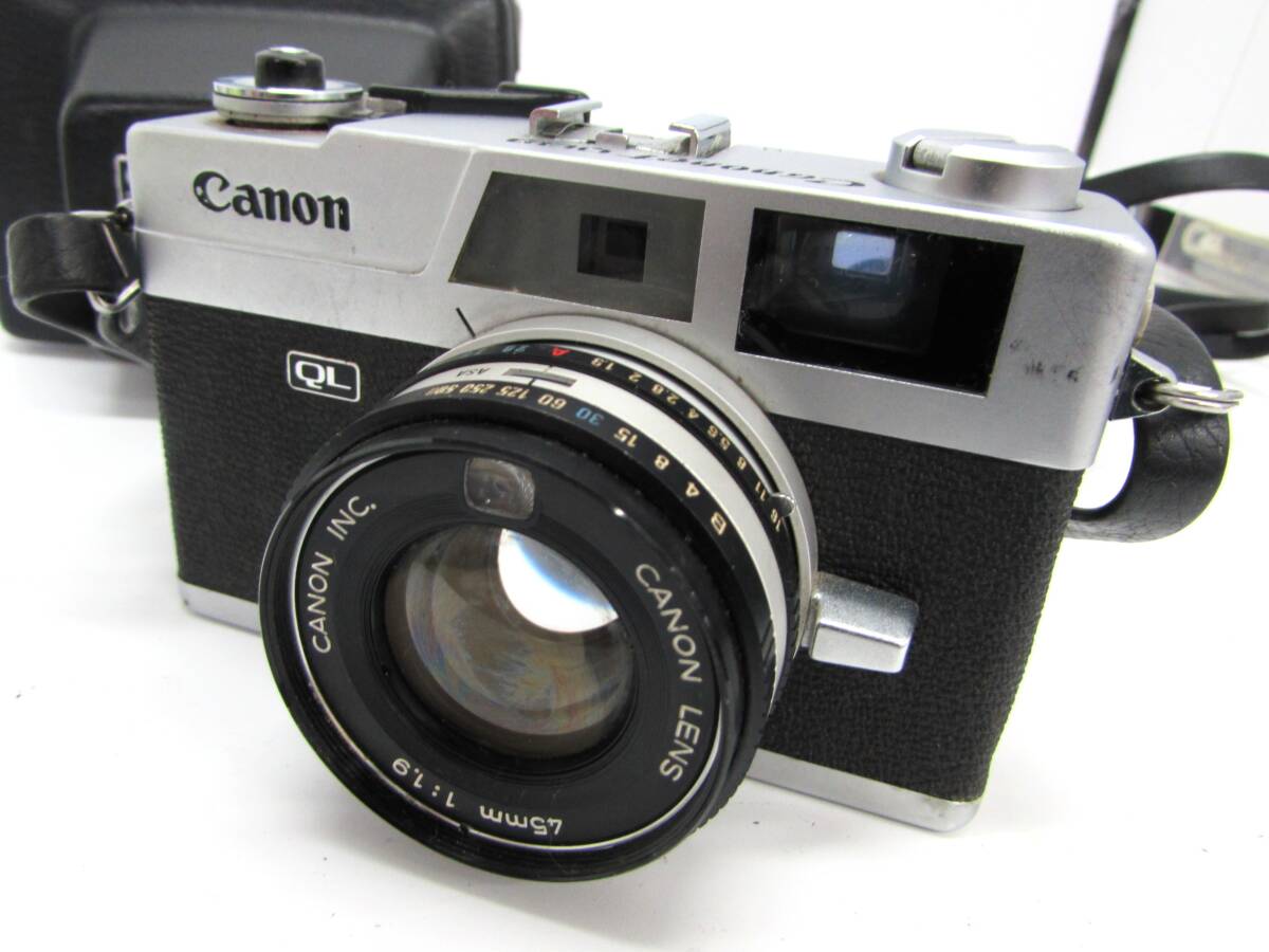 1 jpy ~ operation goods Canon Canon Canonet QL19 45mm F1.9 range finder film camera retro 