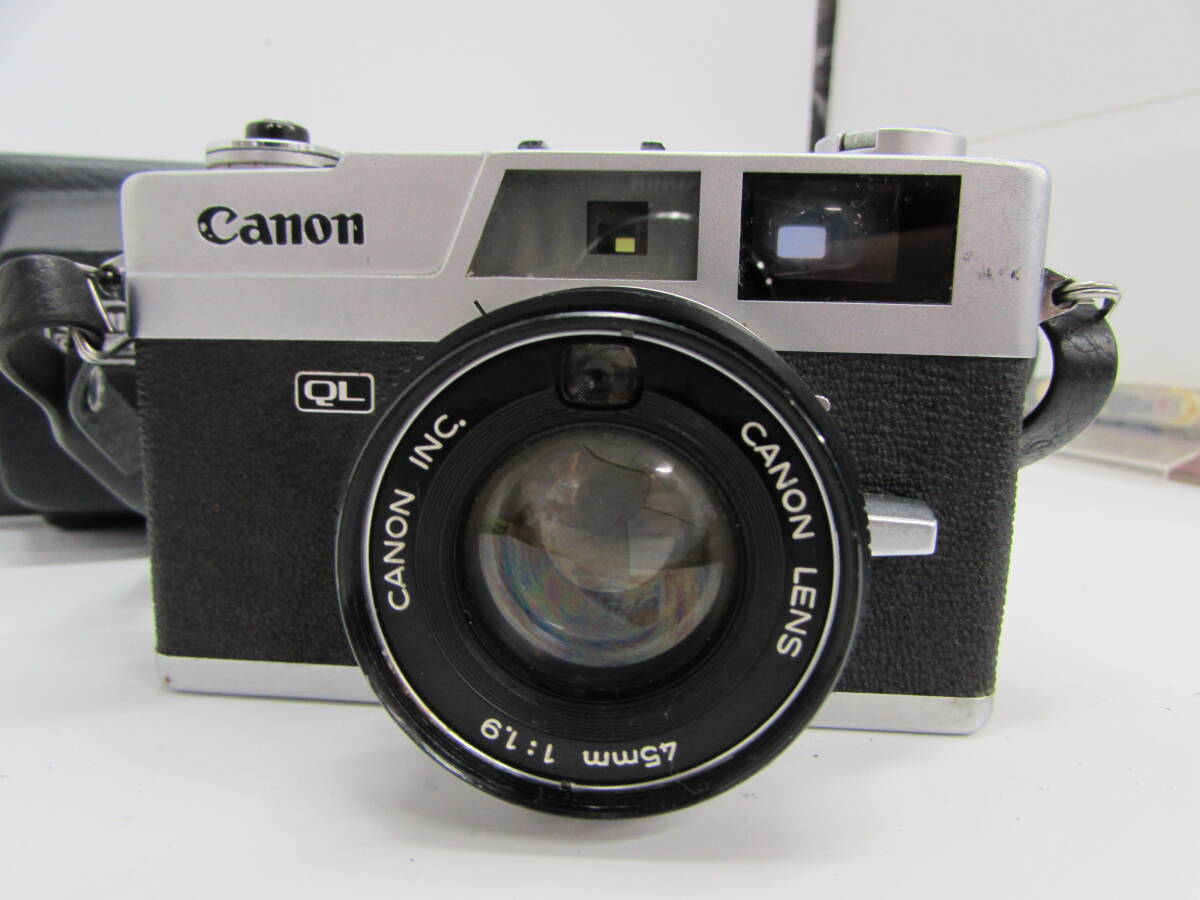 1 jpy ~ operation goods Canon Canon Canonet QL19 45mm F1.9 range finder film camera retro 