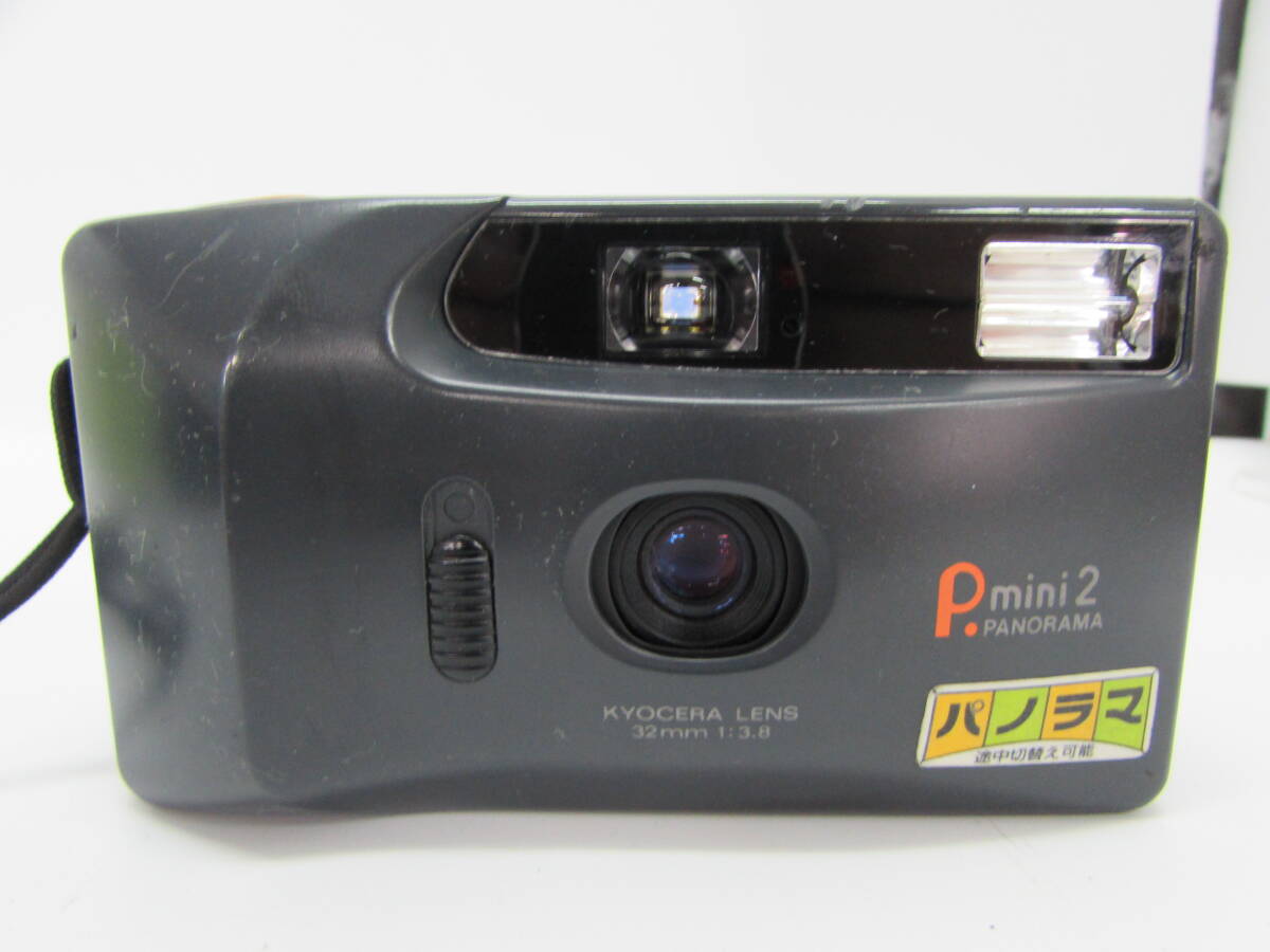 動作品 KYOCERA キョーセラ P.mini.2 P-mini 2 ピーミニ コンパクトフィルムカメラ 32ｍｍ F3.8_画像2