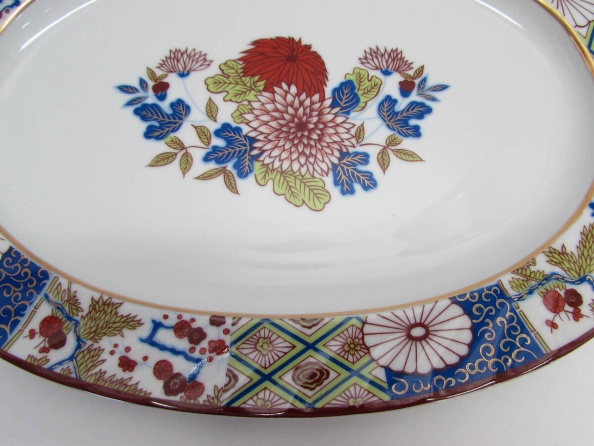 Marukei マルケイ ＭCHINA オーバルプレート 楕円形 大皿 盛皿 平皿 和皿 和食器 陶磁器 短径26㎝ 長径36㎝ 高さ3㎝_画像4