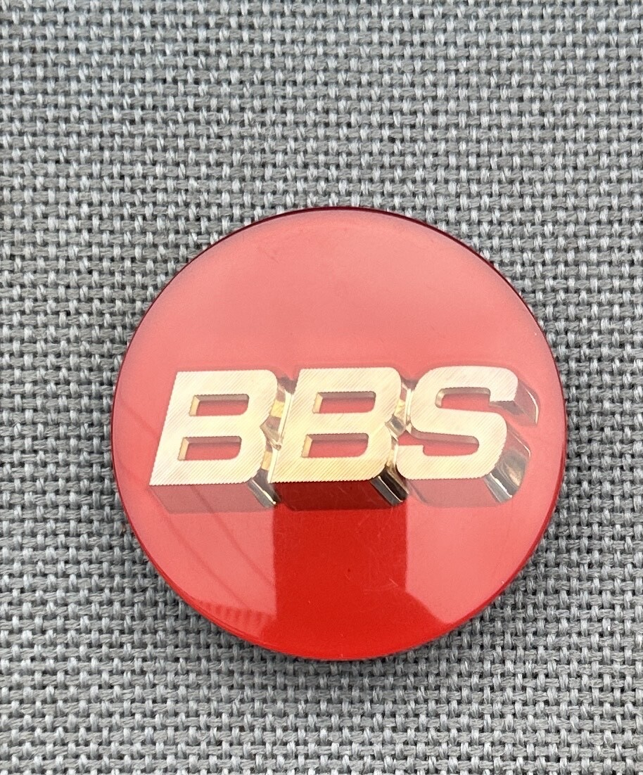 BBS センターキャップ 56mm レッド仕様 ゴールド文字 56.24.012 純正品 中古品_画像5